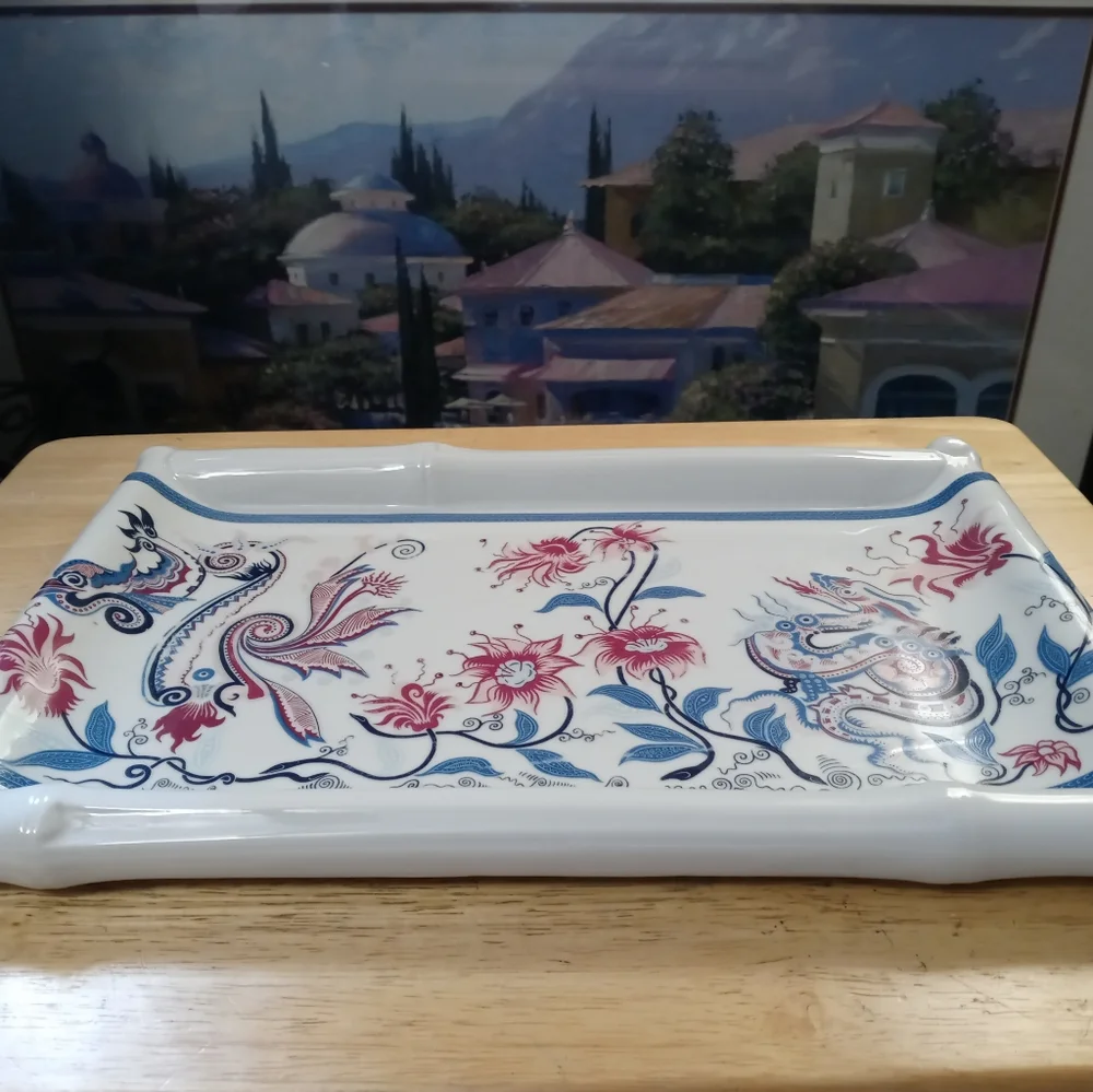 🌃🎻 Royal Pavilion At Brighton Tray 📿🌇Exclusive Made In JAPAN/Elizabeth arden